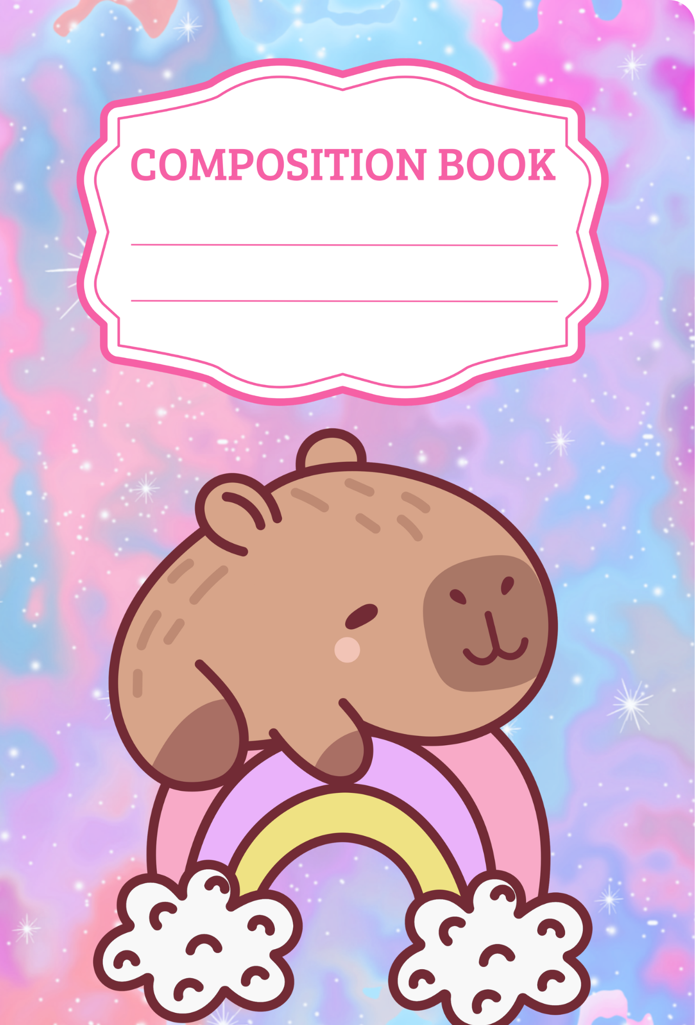 Rainbow Capy Notebook | Print