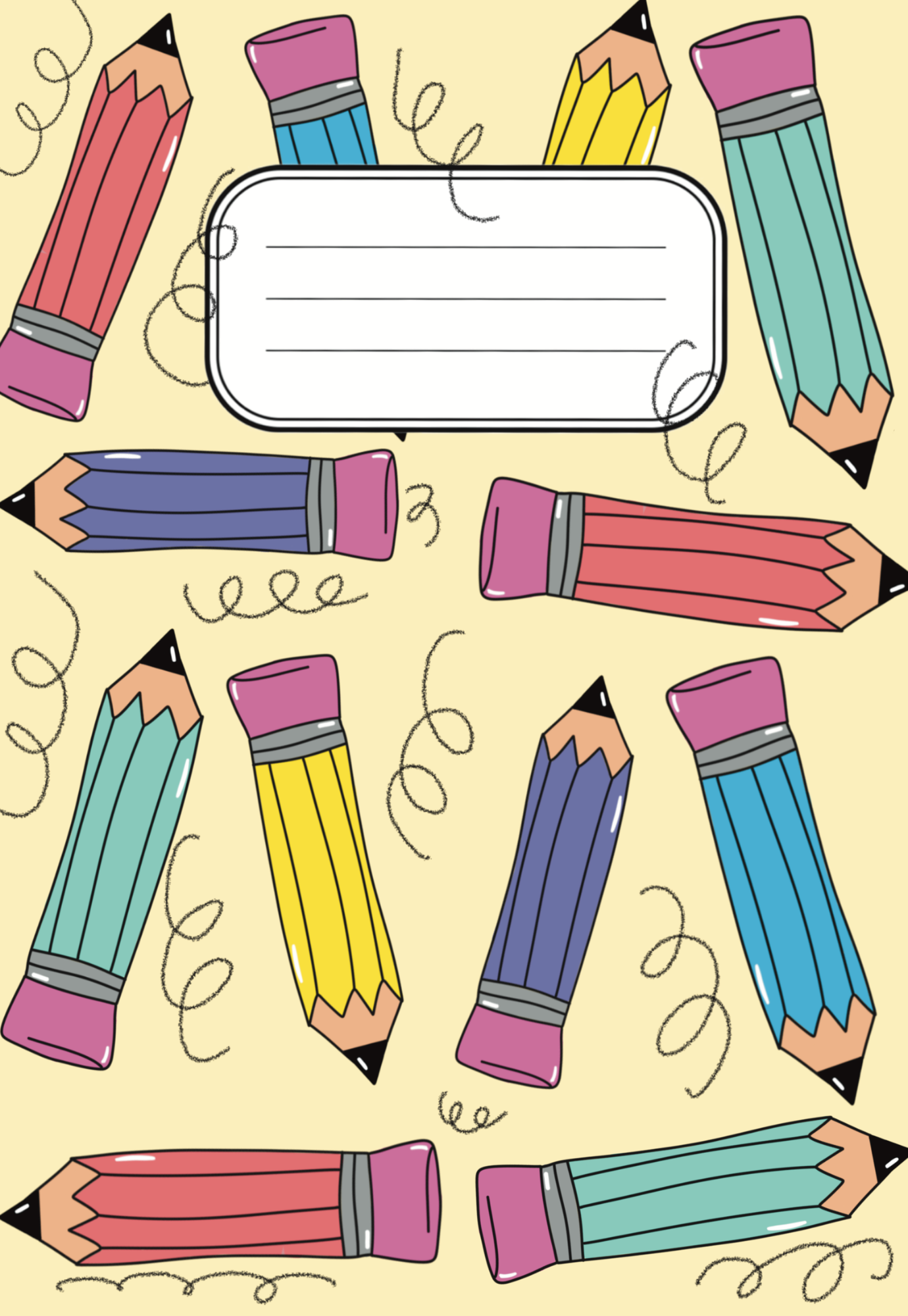 Colorful Pencils *new* Notebook | Print