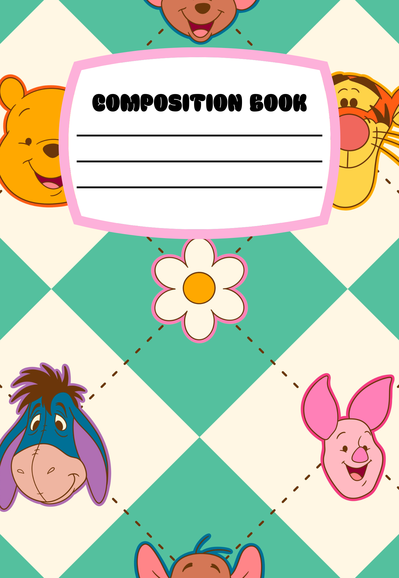 Argyle Honey Bear *new* Notebook | Print