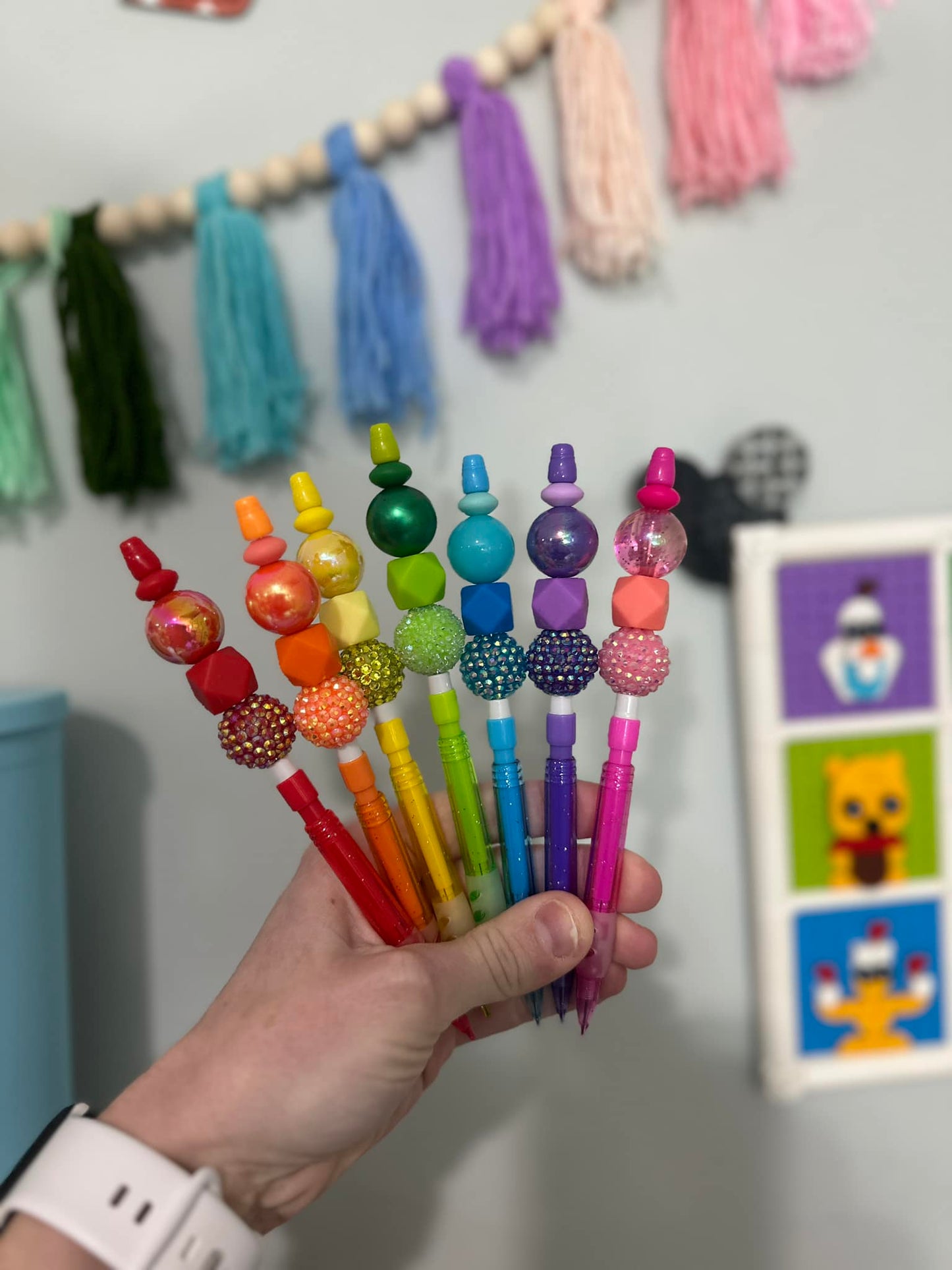 Beaded Colored Mechanical Pencil | Made By Ev
