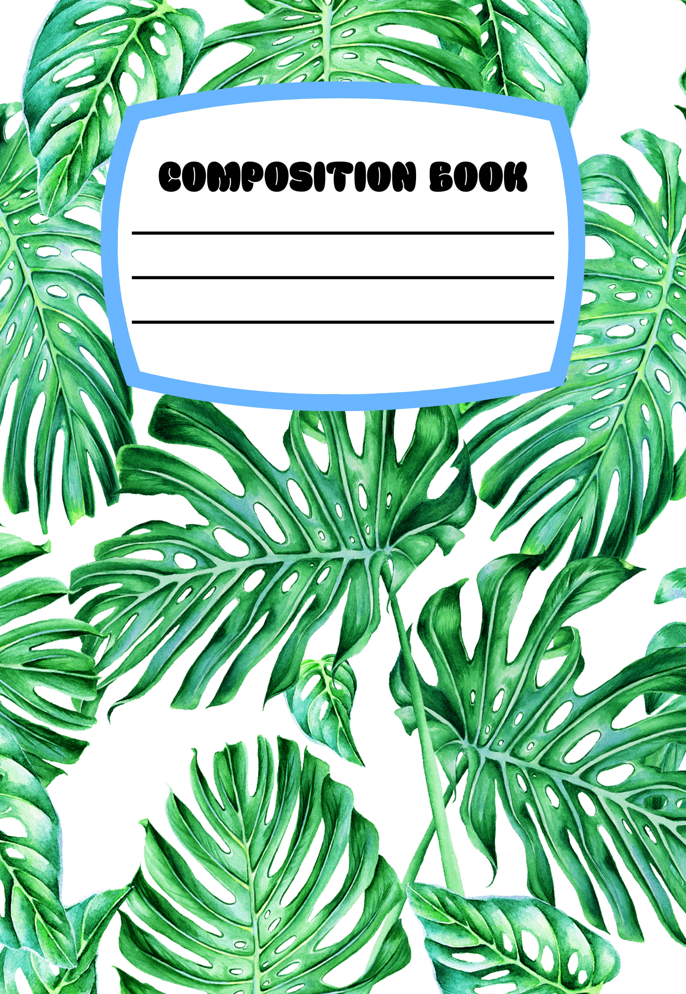 Monstera Leaves *new* Notebook | Print