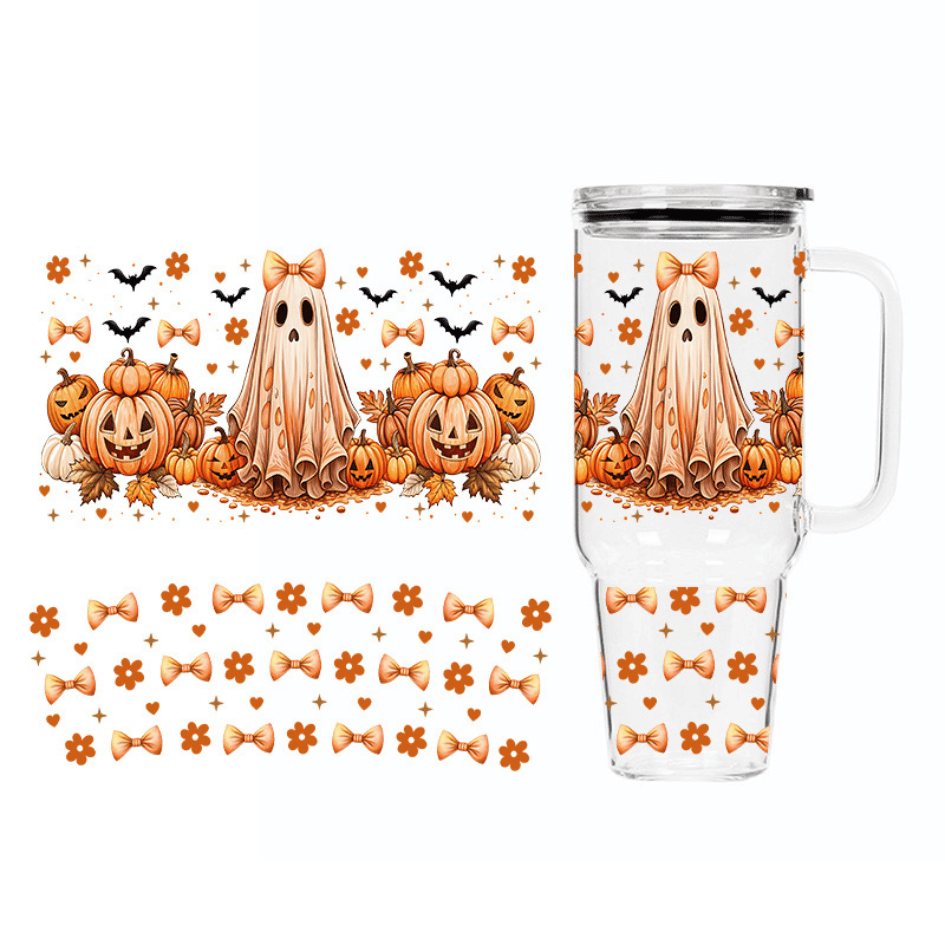 Orange Ghostie | UVDTF 40 oz Wrap