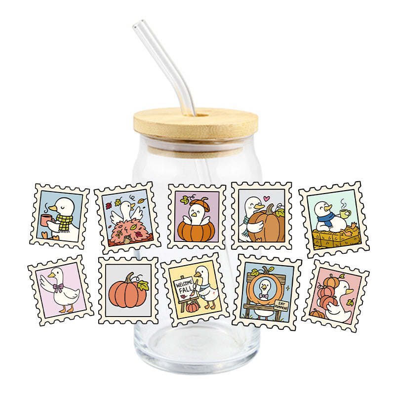 Fall Goose Stamps | UVDTF Cup Wrap