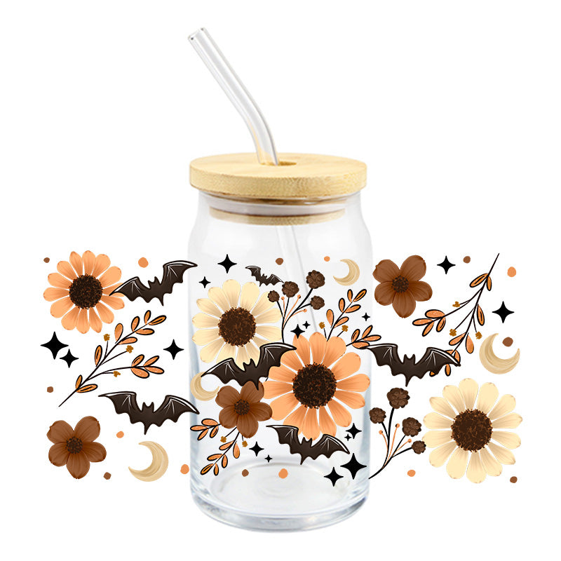 Flowers & Bats | UVDTF Cup Wrap