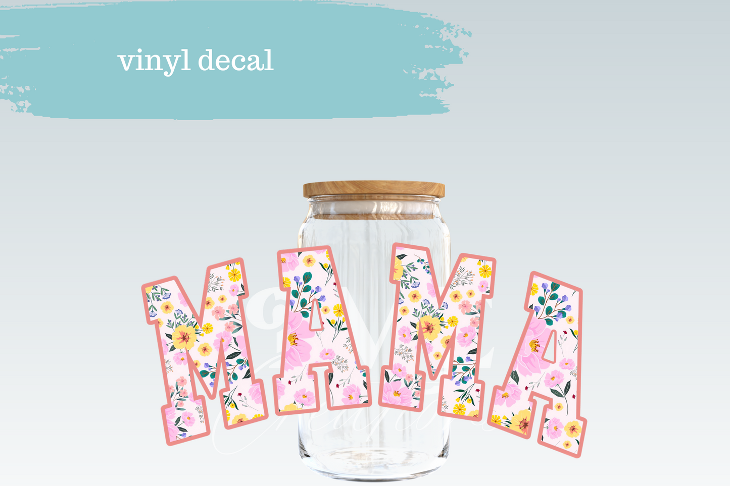 Pastel Floral Mama | Vinyl Decal