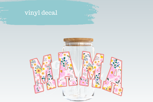 Pastel Floral Mama | Vinyl Decal