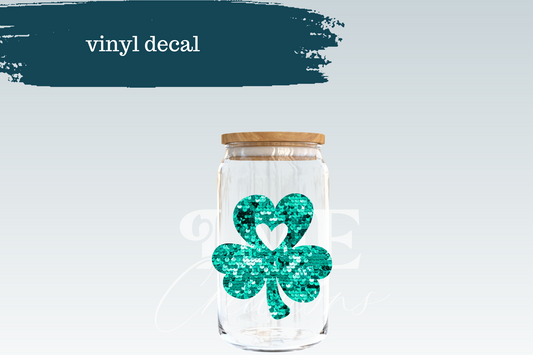 Sequin Shamrock | Vinyl Decal