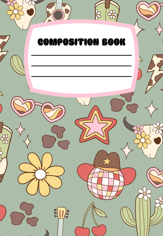 Girlie Cowgirl *new* Notebook | Print