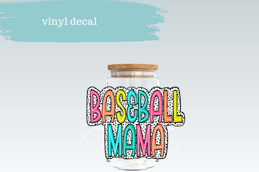 Baseball Mama Dot | Vinyl Decal