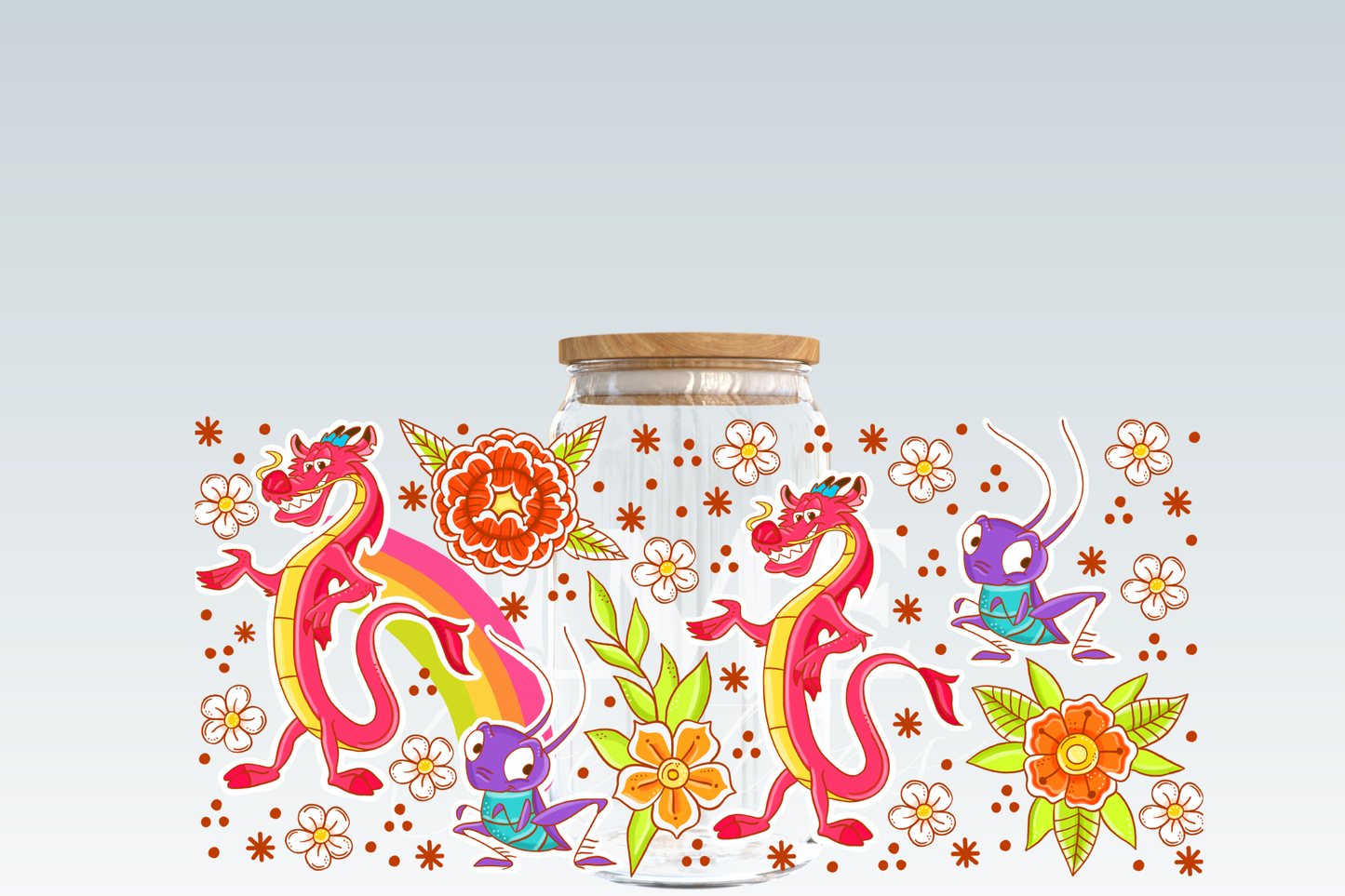Red Dragon & Cricket | UVDTF Cup Wrap