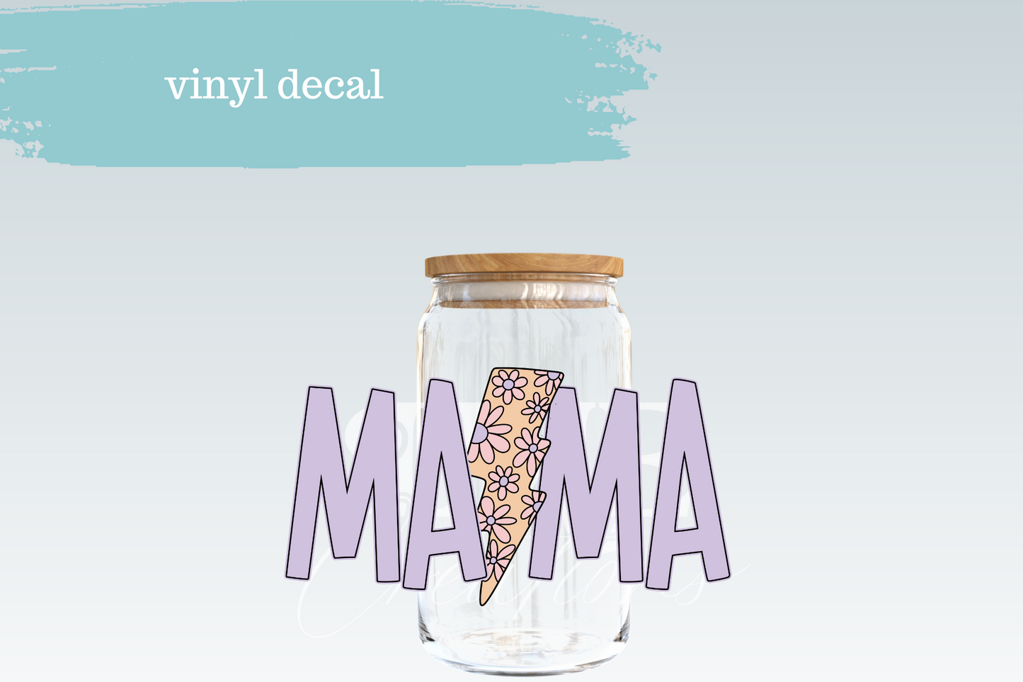 Mama Bolt Floral | Vinyl Decal