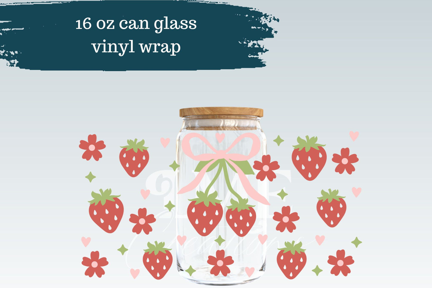 Strawberries + Bow | Libbey Wrap