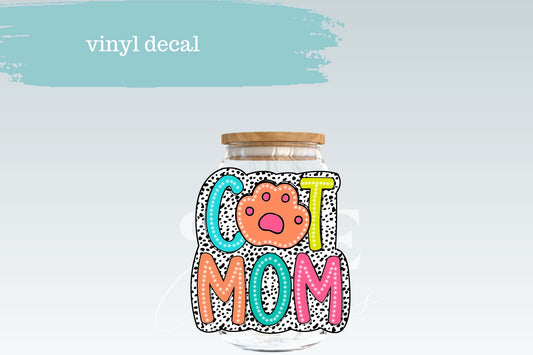 Cat Mom Dot | Vinyl Decal