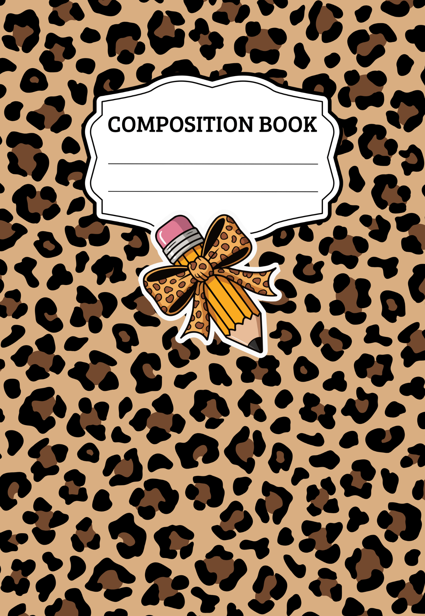 Leopard w/ Pencil *new* Notebook | Print