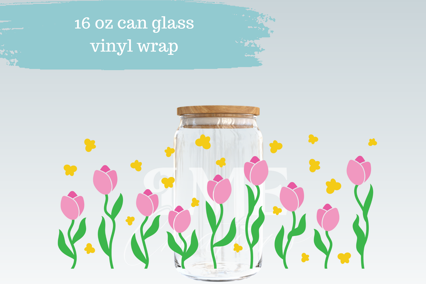 Tulips | 16 oz Can Wrap