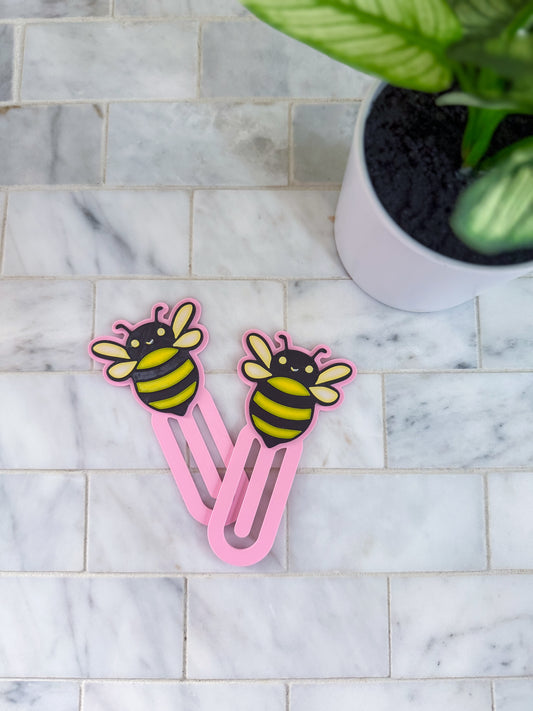 Bumble Bee Paper Clip Bookmark  | 3D Printed
