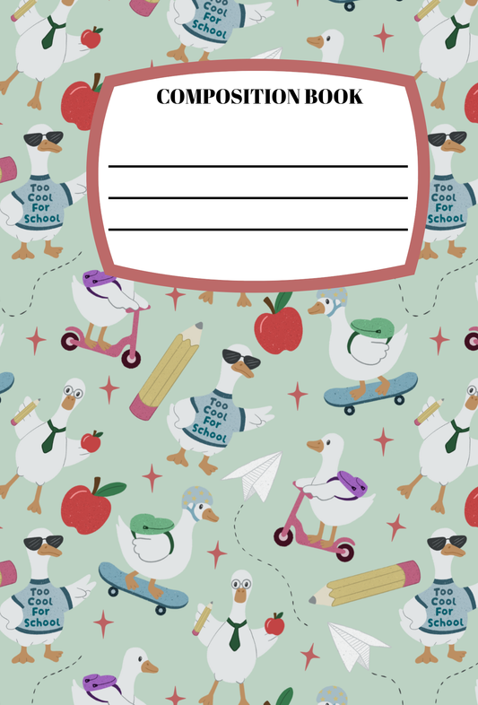 Silly School Goose Notebook | Print