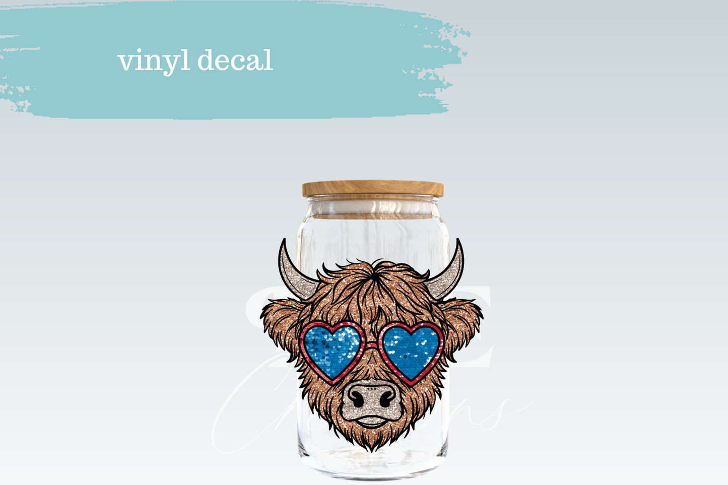 Spangled Cow | Vinyl Decal