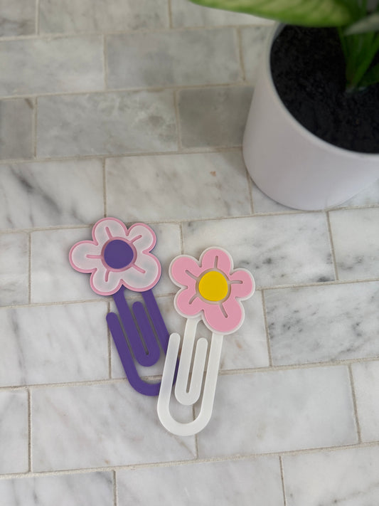 Daisie Paper Clip Bookmark  | 3D Printed