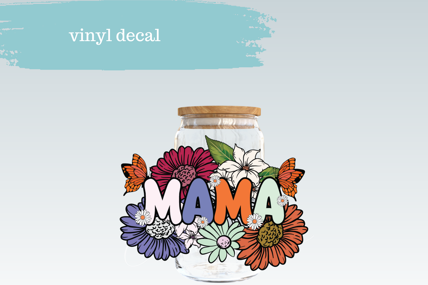 Floral Butterfly Mama | Vinyl Decal