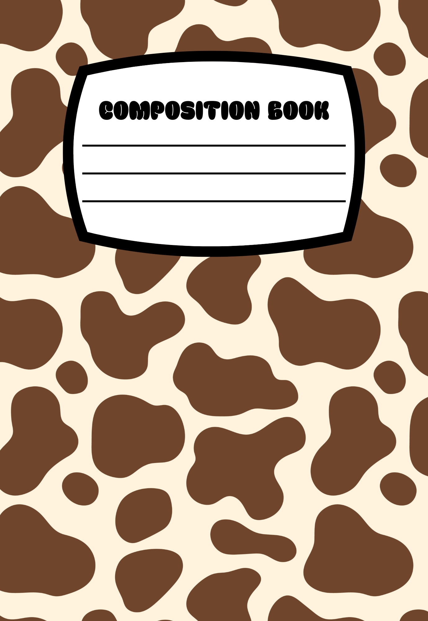 Brown Cow Print *new* Notebook | Print