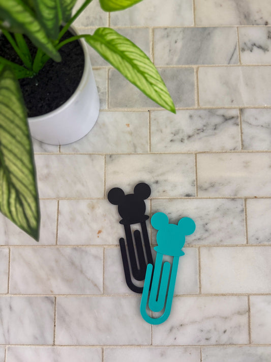 Mouse Head Paper Clip Bookmark  | 3D Printed