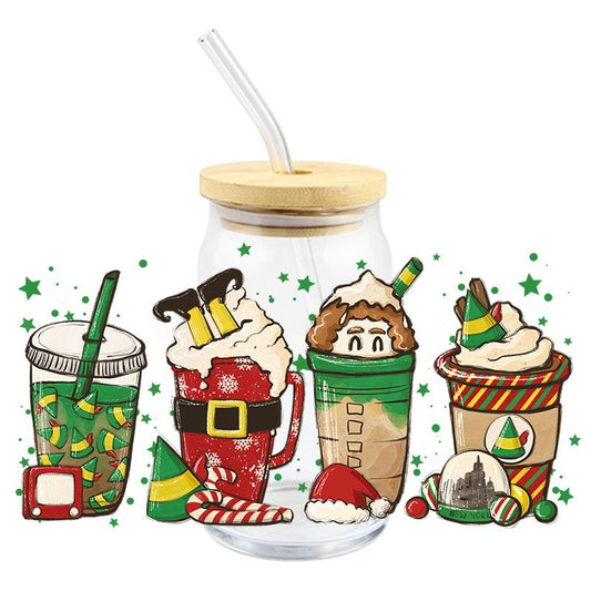 Christmas Movie Cups | UVDTF Can Glass Wrap