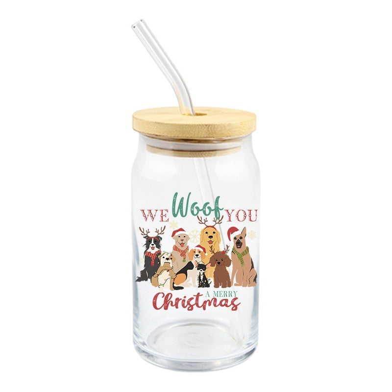 We Woof You A Merry Christmas | UVDTF Decal | 4 inches