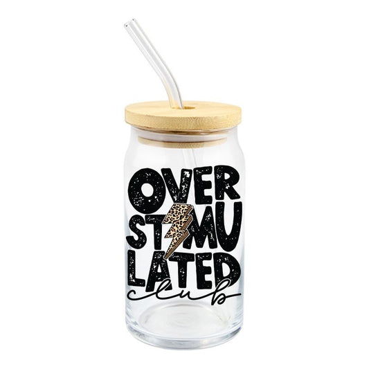 Over Stimulated Club | UVDTF Decal | 4 inches