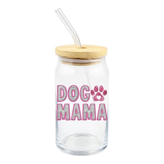 Dog Mama Sparkle | UVDTF Decal | 4 inches