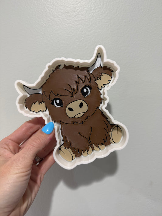 Highland Cow Trinket Tray