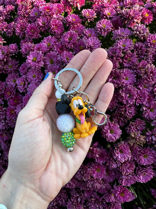 Magical Dog Beaded Keychain