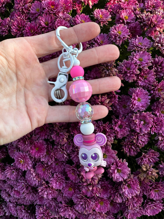 Magical Mouse Beaded Keychain