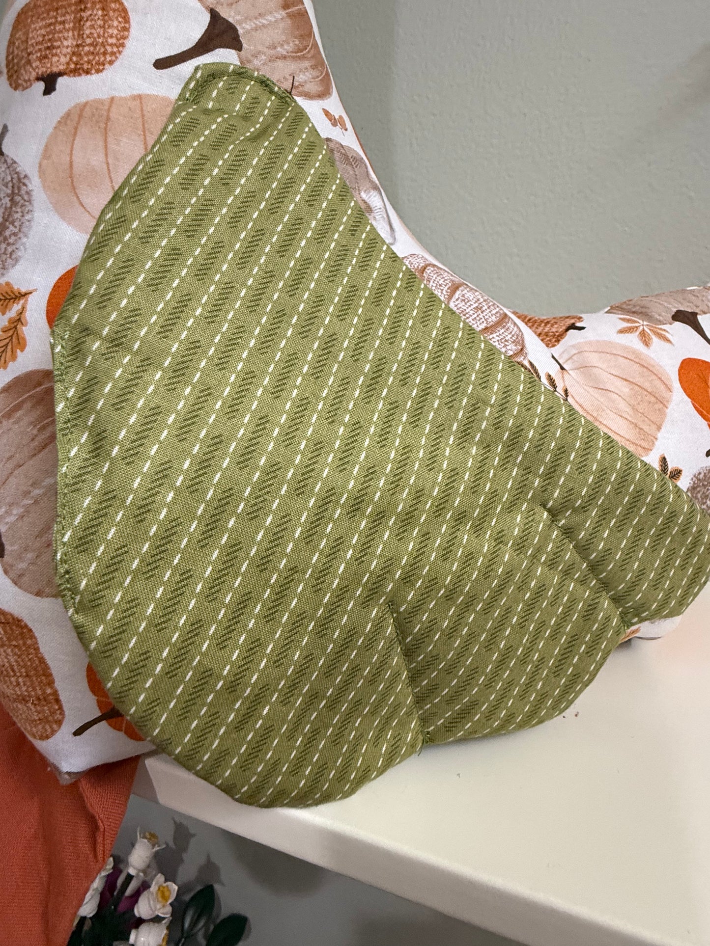 Pumpkin Fall 20" Hand Sewn Goose