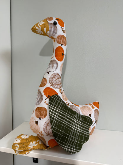 Pumpkin Patch 16" Hand Sewn Goose