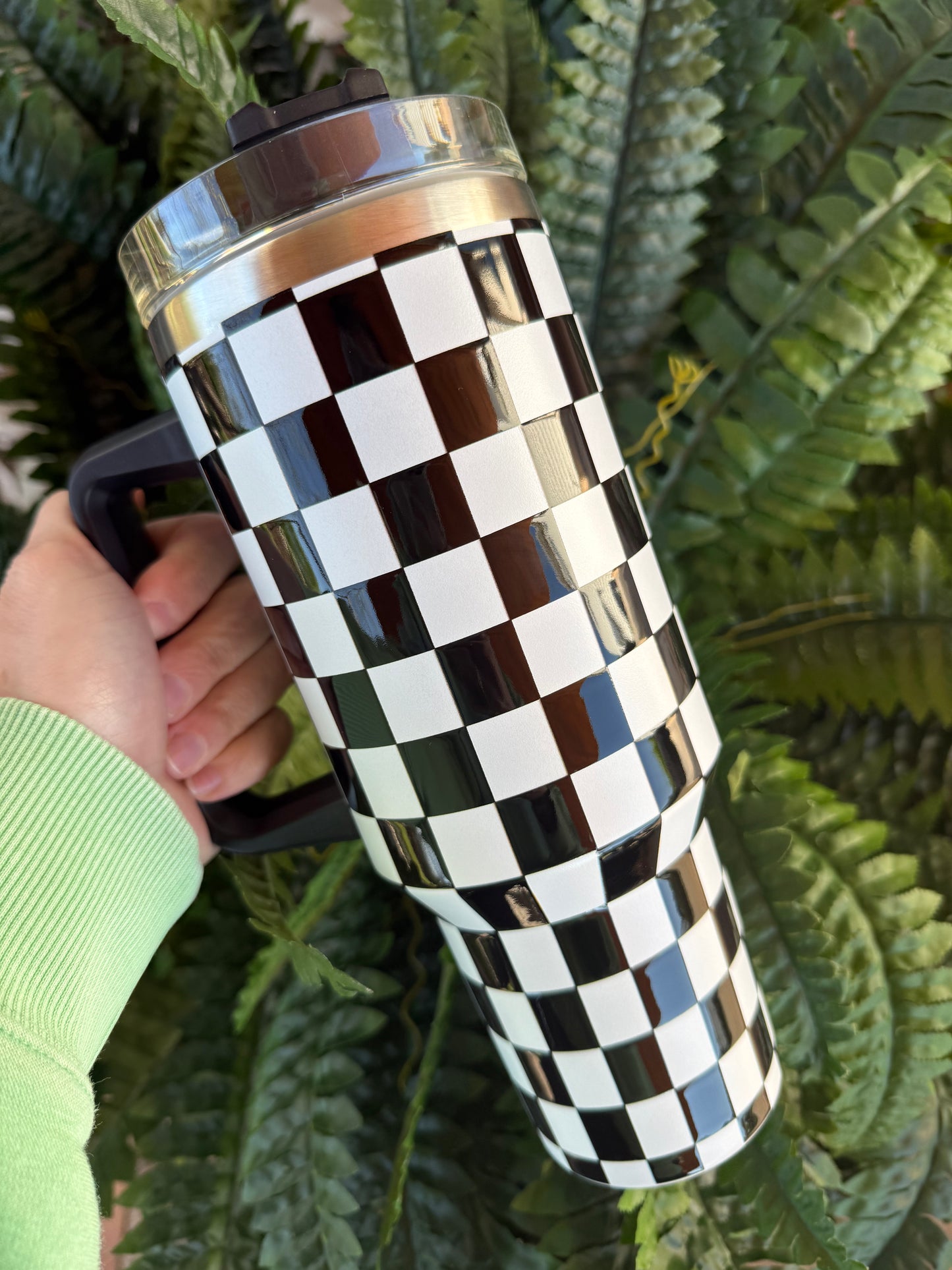 Checkered 40 oz Tumblers | Your Choice of Color