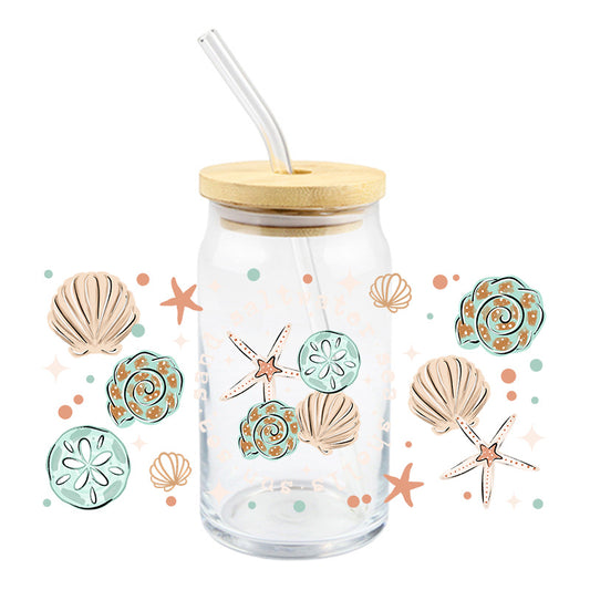 Sand Saltwater Seashells | UVDTF Cup Wrap