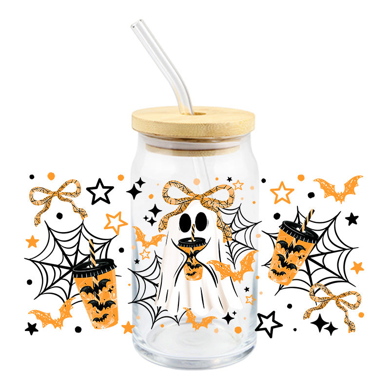Iced Latte Ghostie | UVDTF Cup Wrap