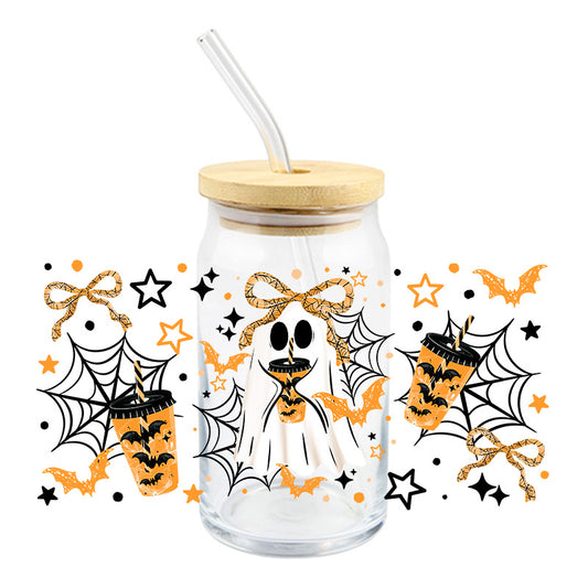 Iced Latte Ghostie | UVDTF Cup Wrap