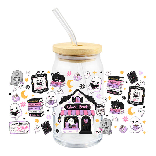 Ghost Reads Book Store | UVDTF Cup Wrap