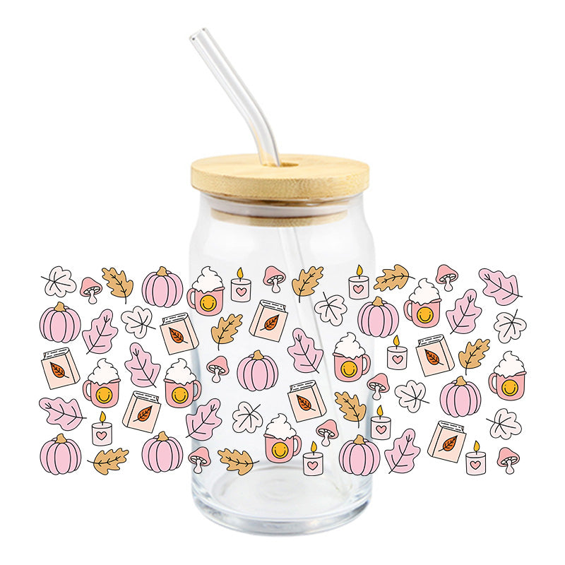 Cozy Pink Fall | UVDTF Cup Wrap