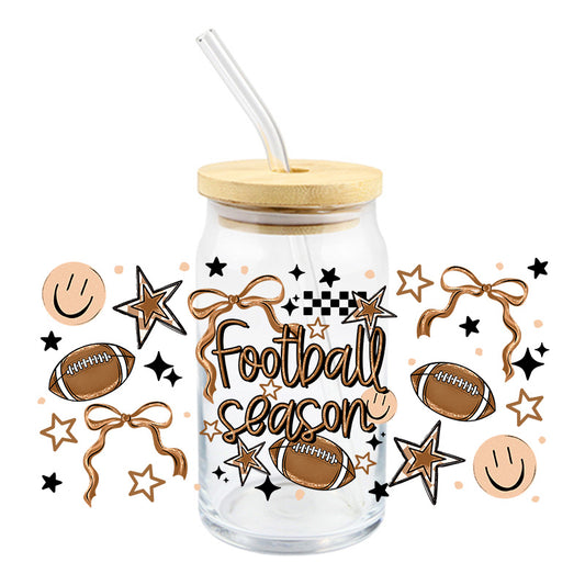 Football Season (cursive font) | UVDTF Cup Wrap