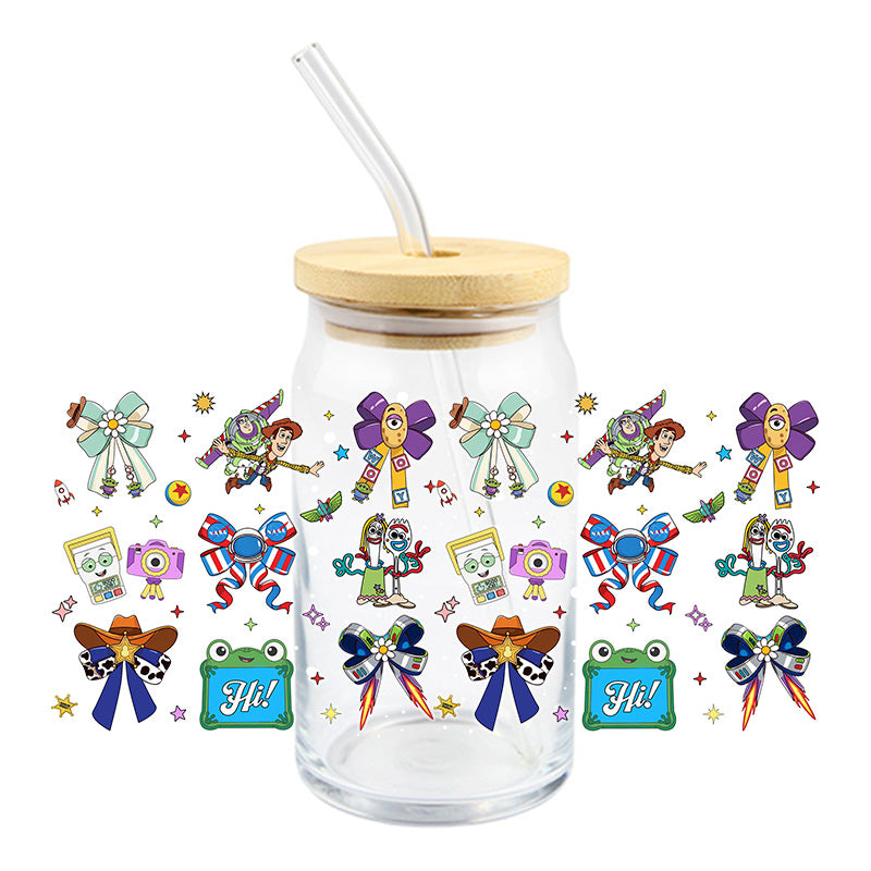 Toy Friends & Bows | UVDTF Cup Wrap