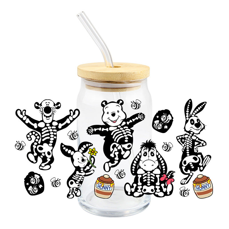 Spooky Pooh & Friends| UVDTF Cup Wrap