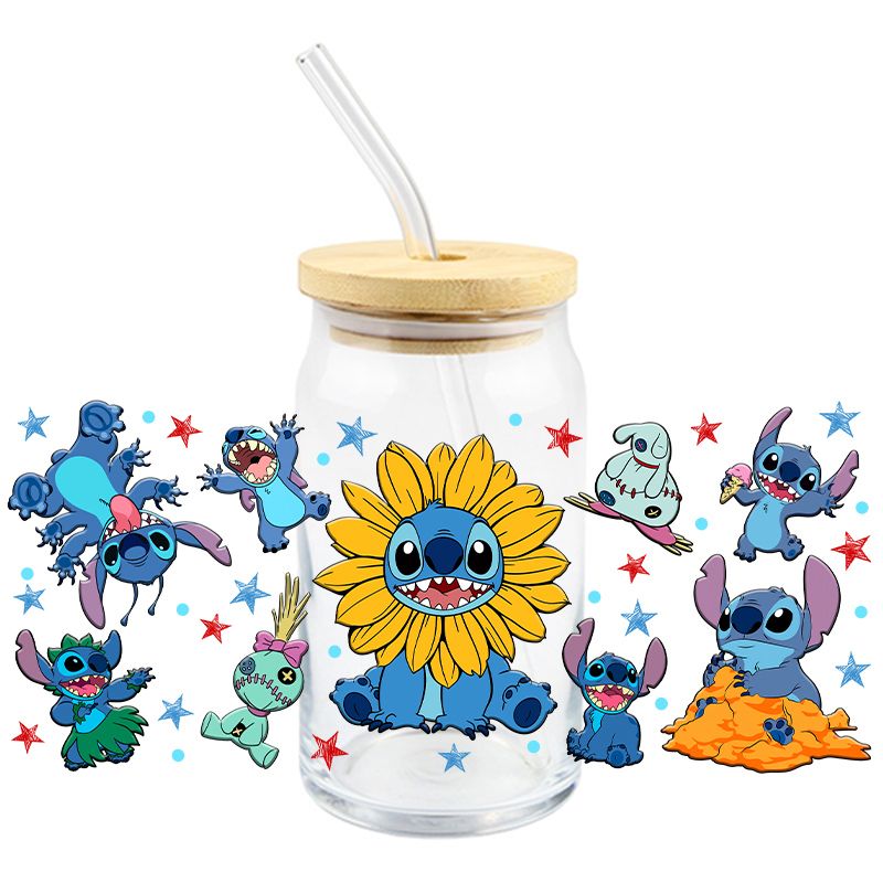 Blue Alien Dressed Up | UVDTF Cup Wrap