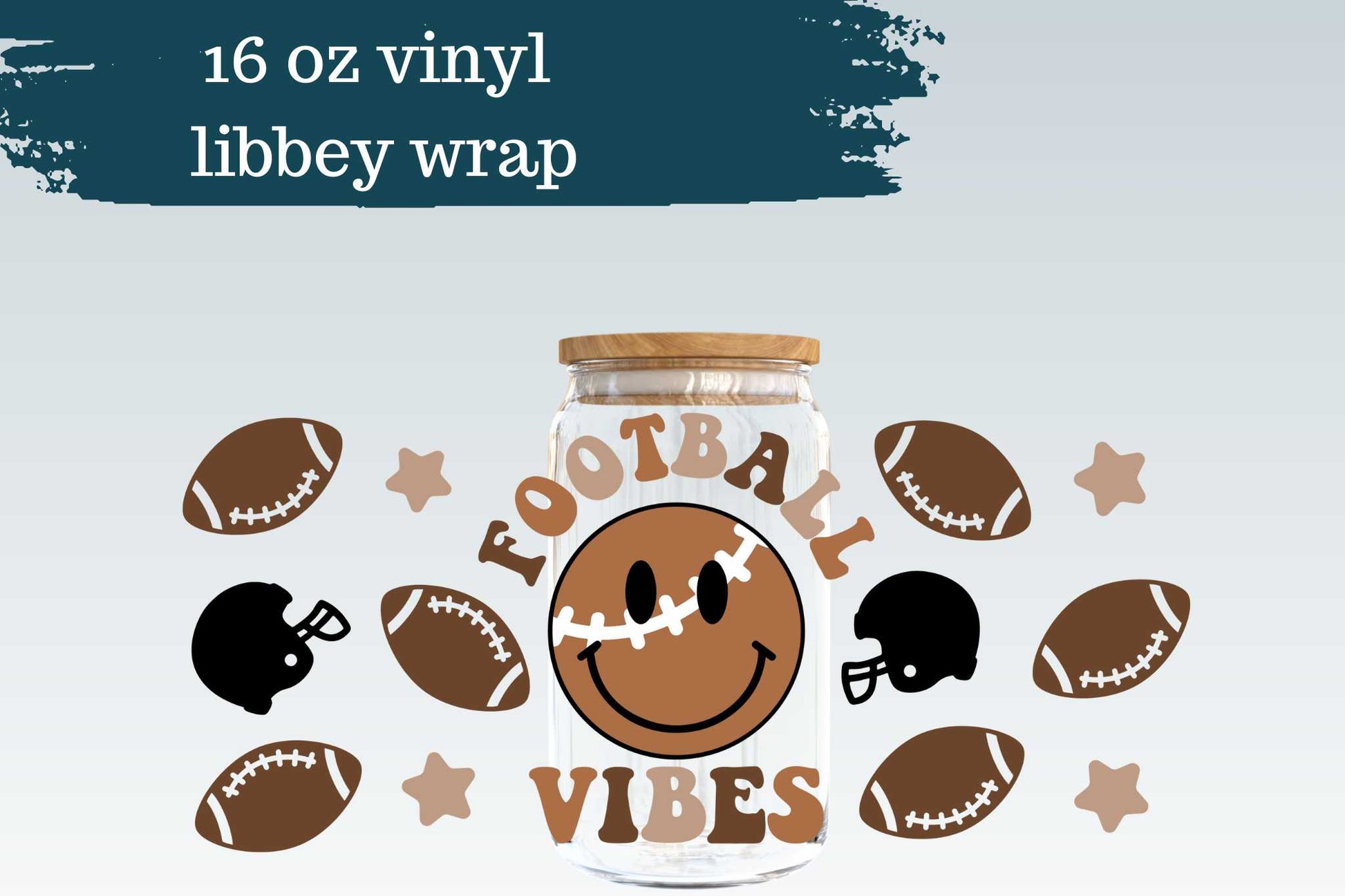 Football Vibes | 16 oz Libbey Wrap