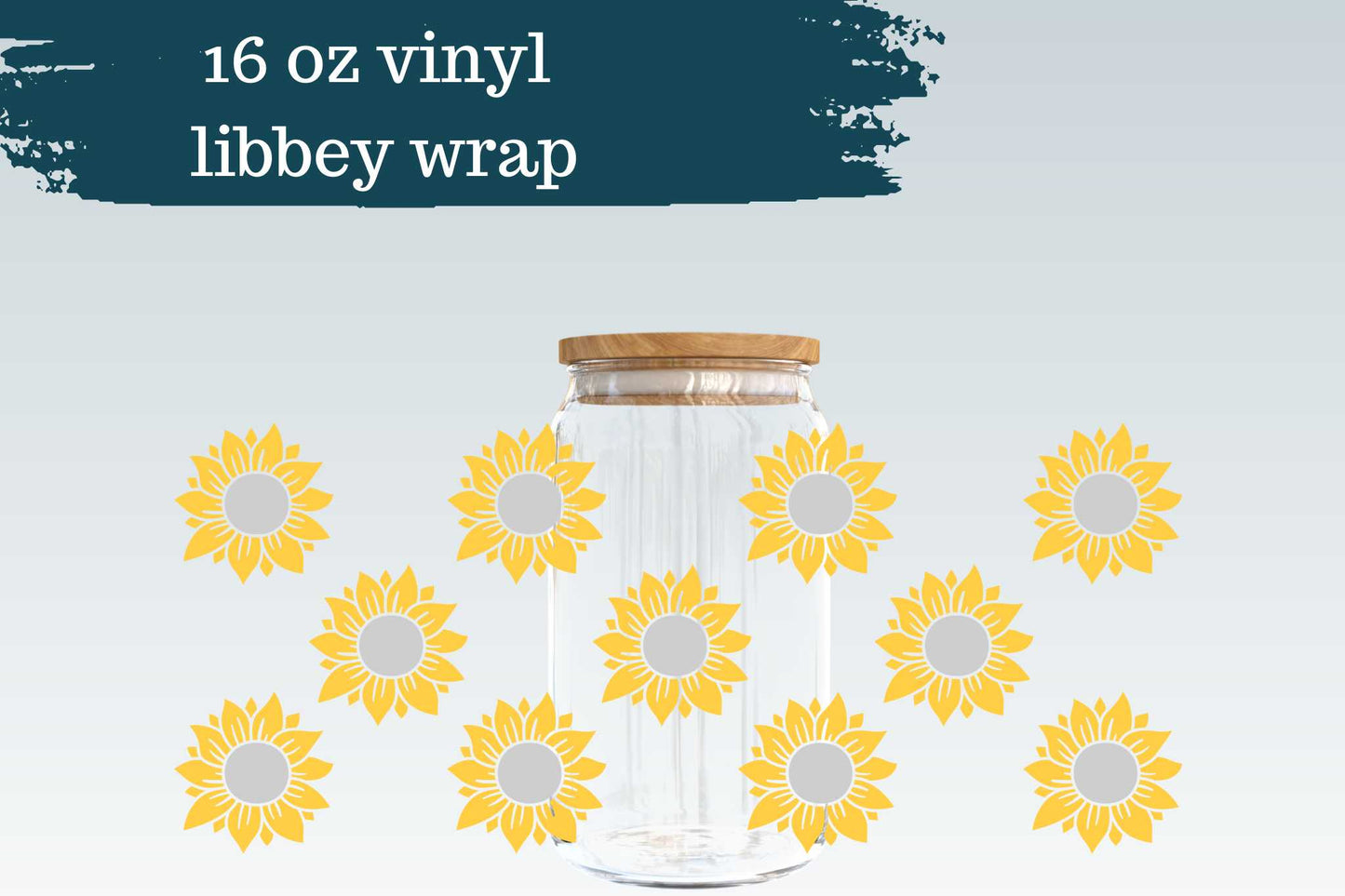 Sunflowers | 16 oz Libbey Wrap